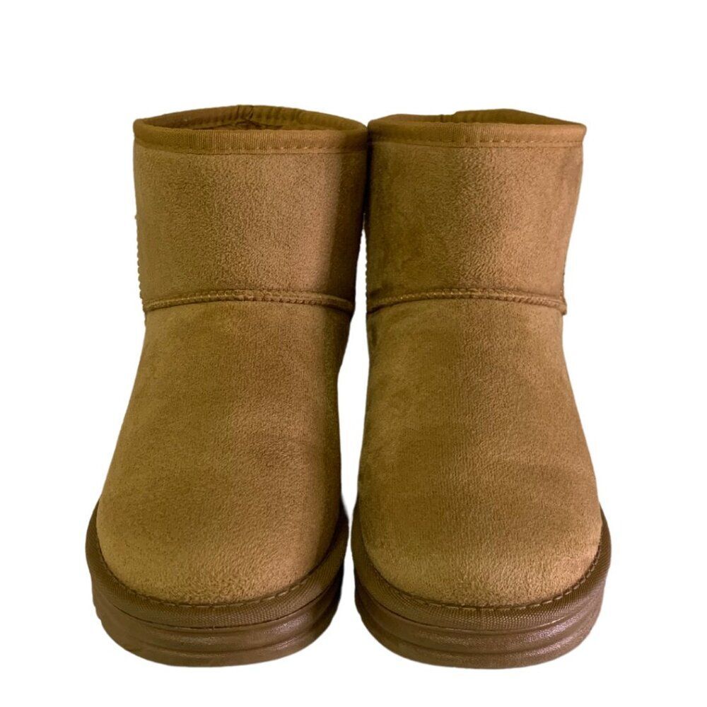 Cozy Ankle Snow Boots Winter Fashion Suede Boots for Women / Brown - Picture 3 of 8